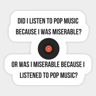 Pop Music Sticker